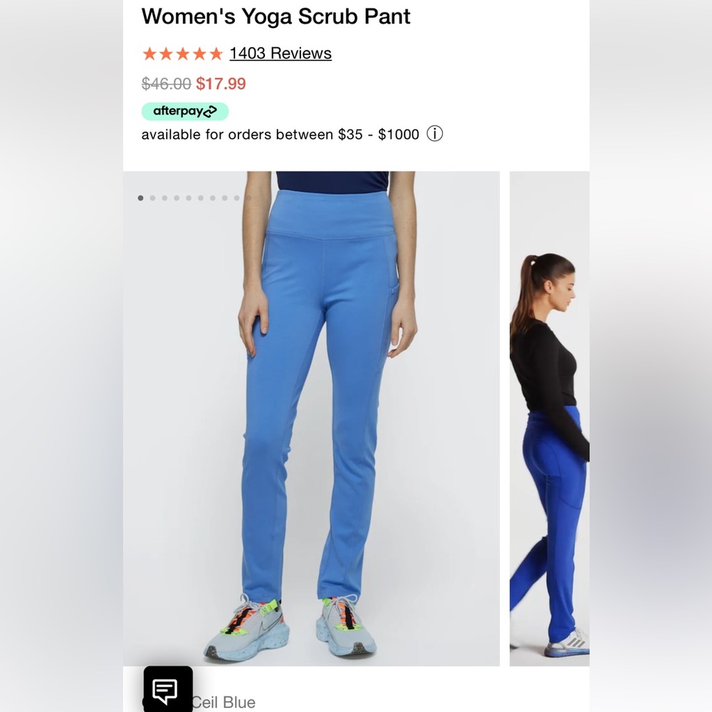 NEW! Jaanuu yoga scrub pant